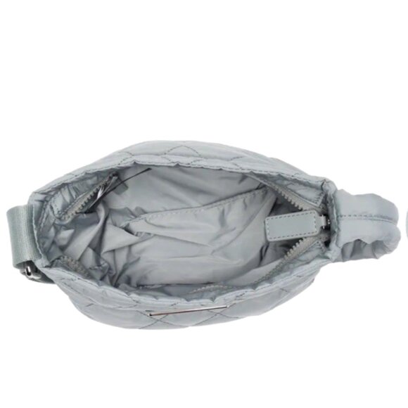 New Marc Jacobs Quilted Nylon Crossbody Rock Grey - Picture 7 of 7